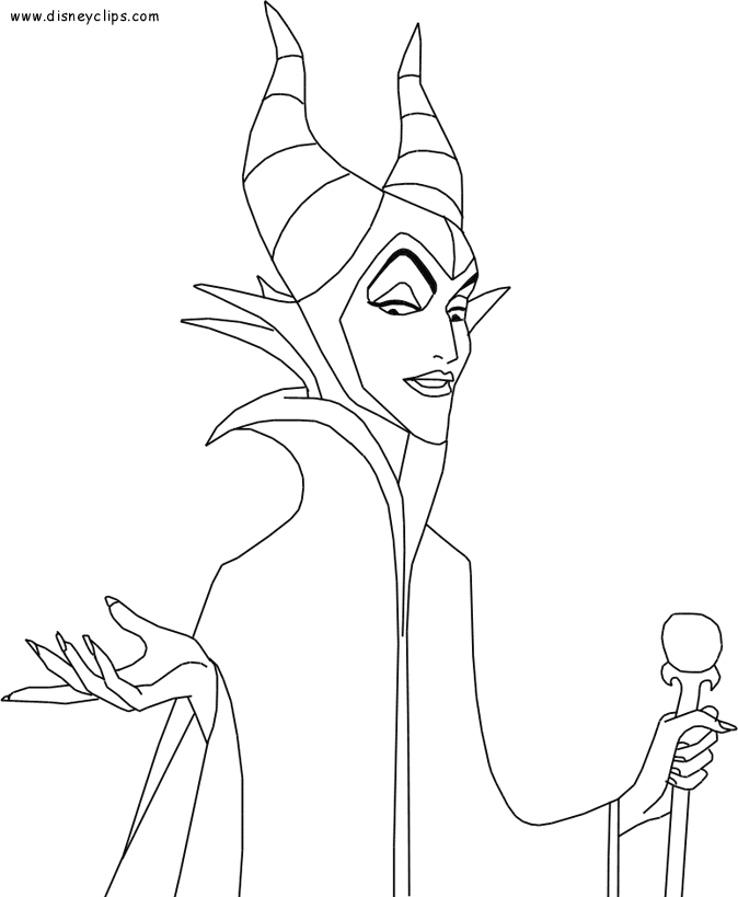 maleficent coloring pages - photo #19