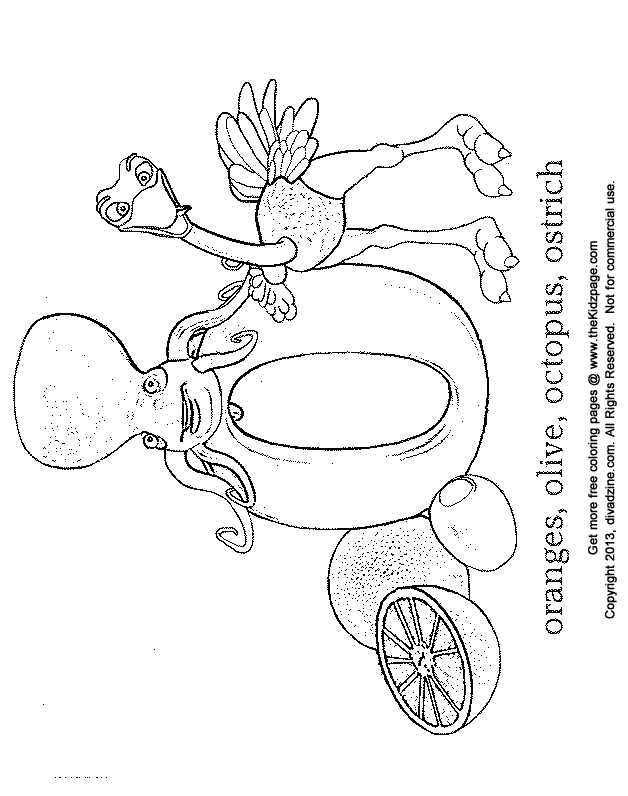 Letter o coloring pages to download and print for free