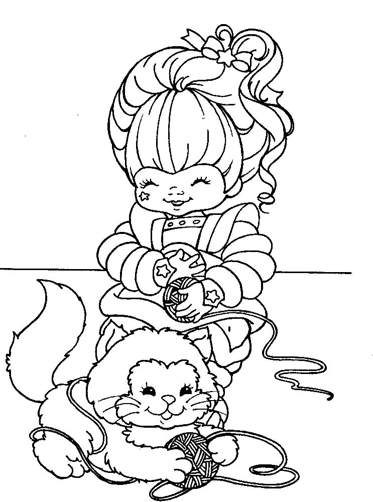 Rainbow brite coloring pages to download and print for free