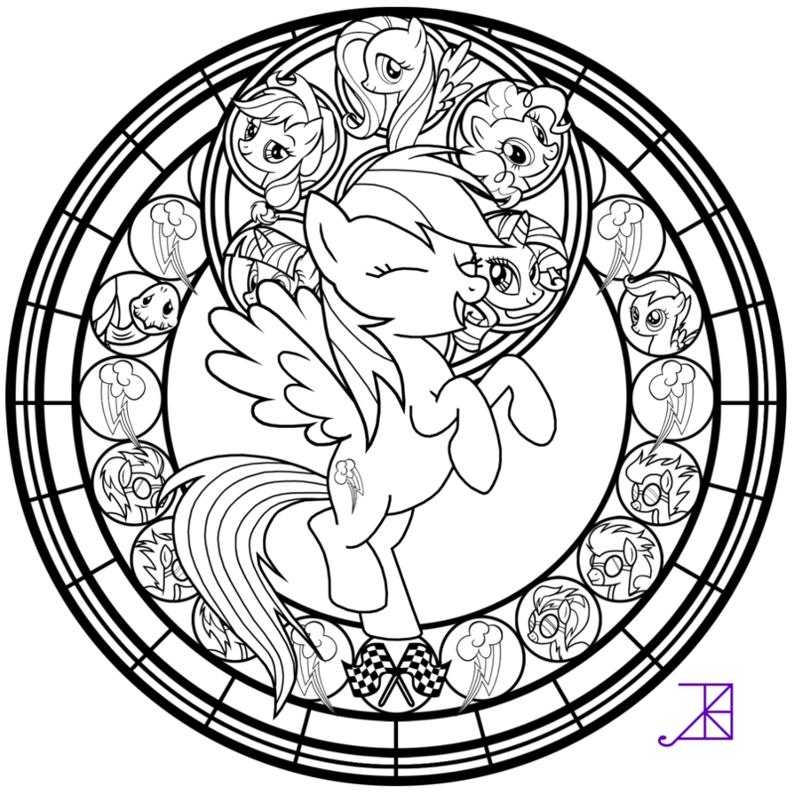 Rainbow dash coloring pages download and print for free