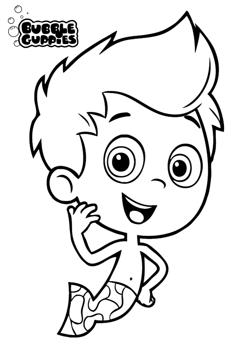 molly bubble guppies coloring pages - photo #13