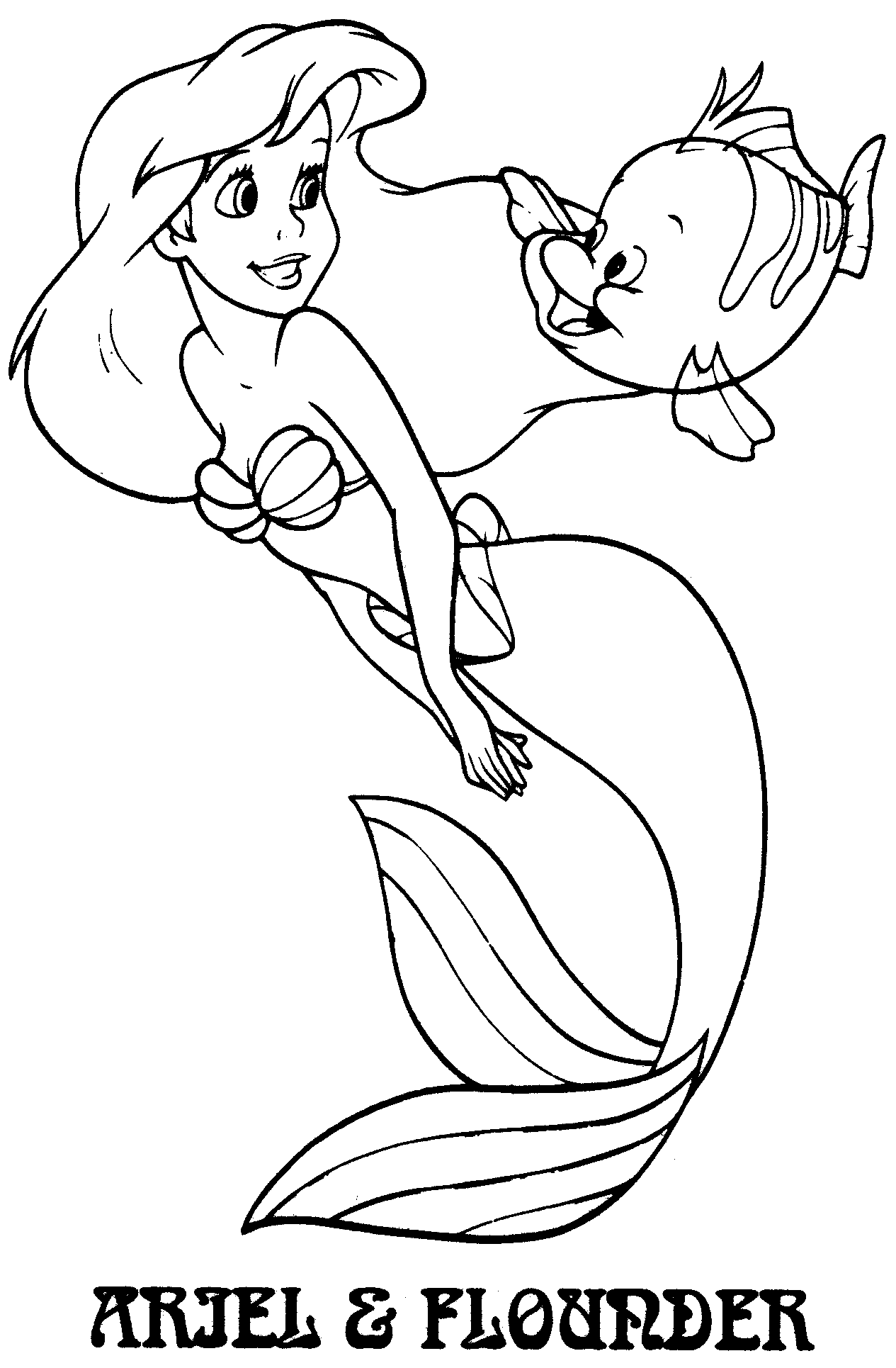 Flounder coloring pages to download and print for free