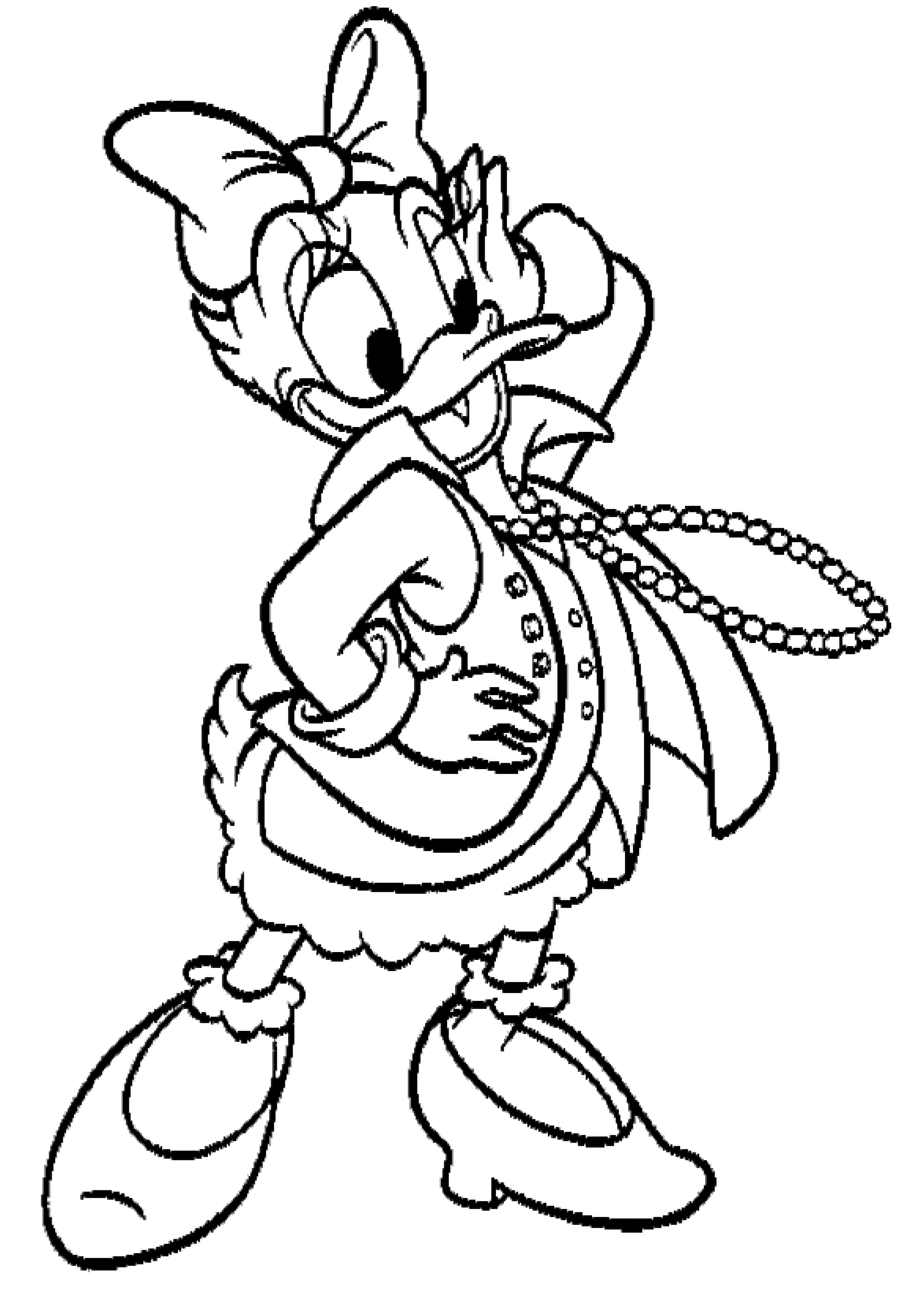 Daisy duck coloring pages to download and print for free