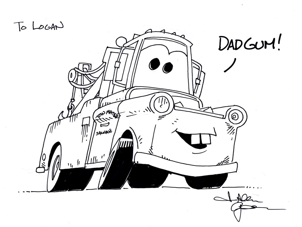 23+ Mater Disney Cars Coloring Pages