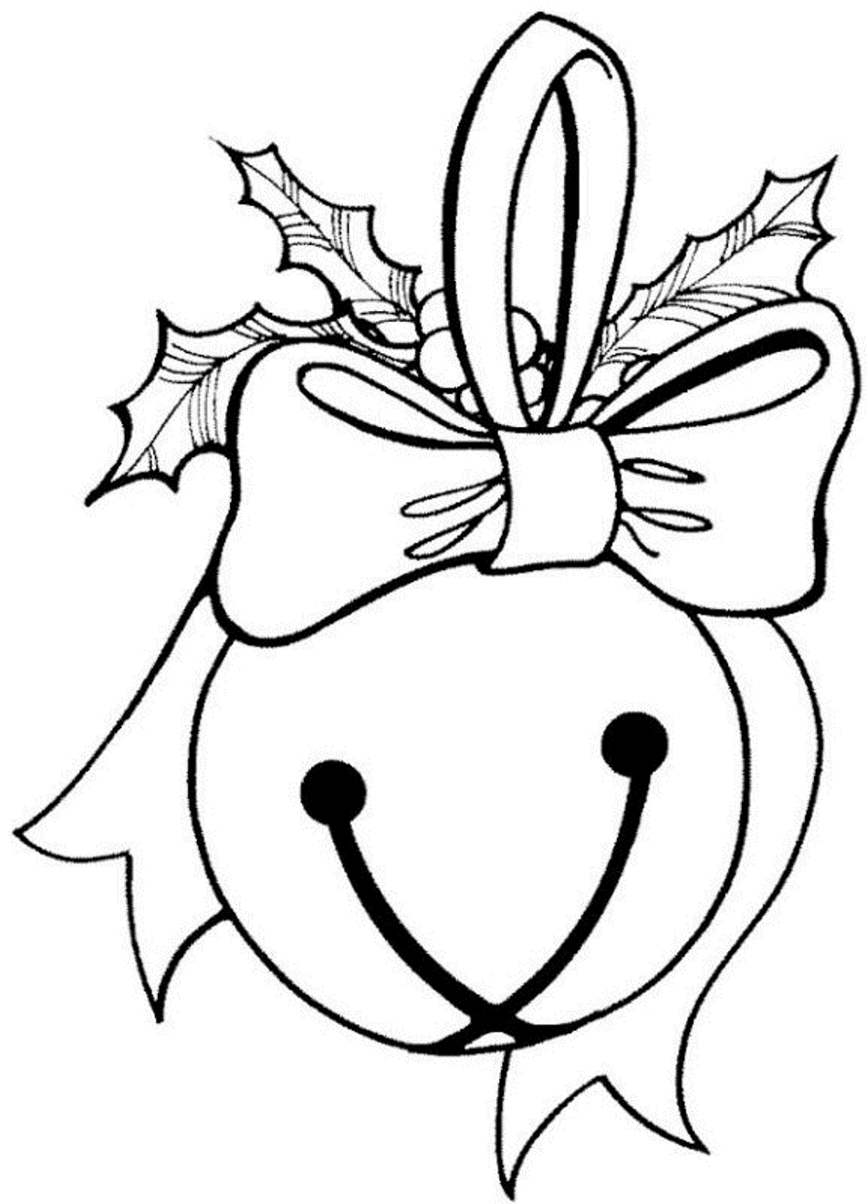 Christmas bells coloring pages to download and print for free