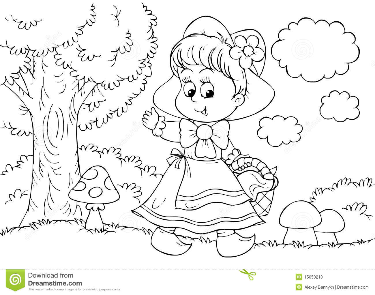 Little red riding hood coloring pages to download and print for free