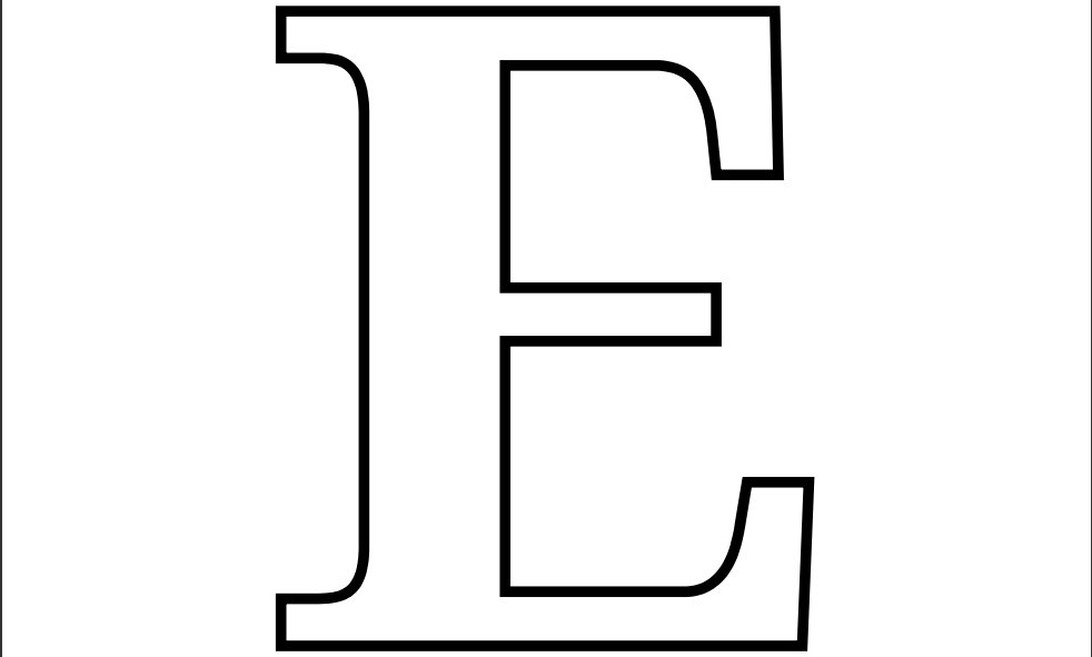 Letter e coloring pages to download and print for free