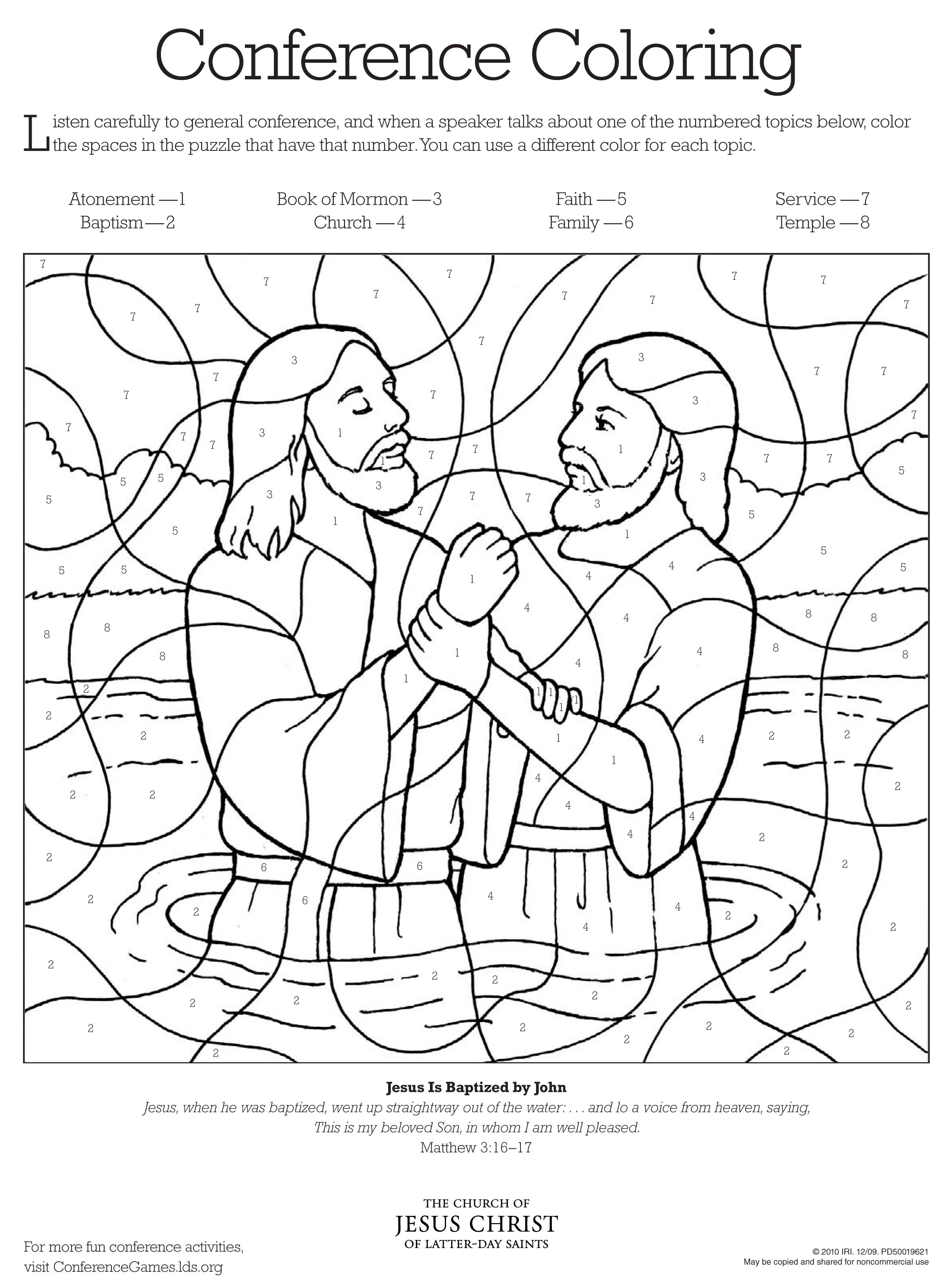 Free Lds Coloring Pages