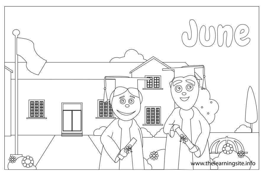June coloring pages to download and print for free
