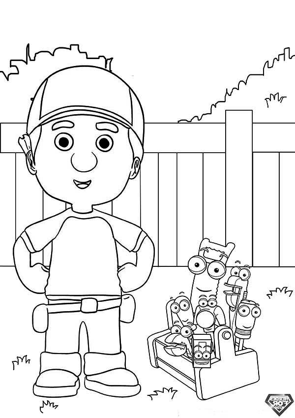 Handy manny coloring pages to download and print for free