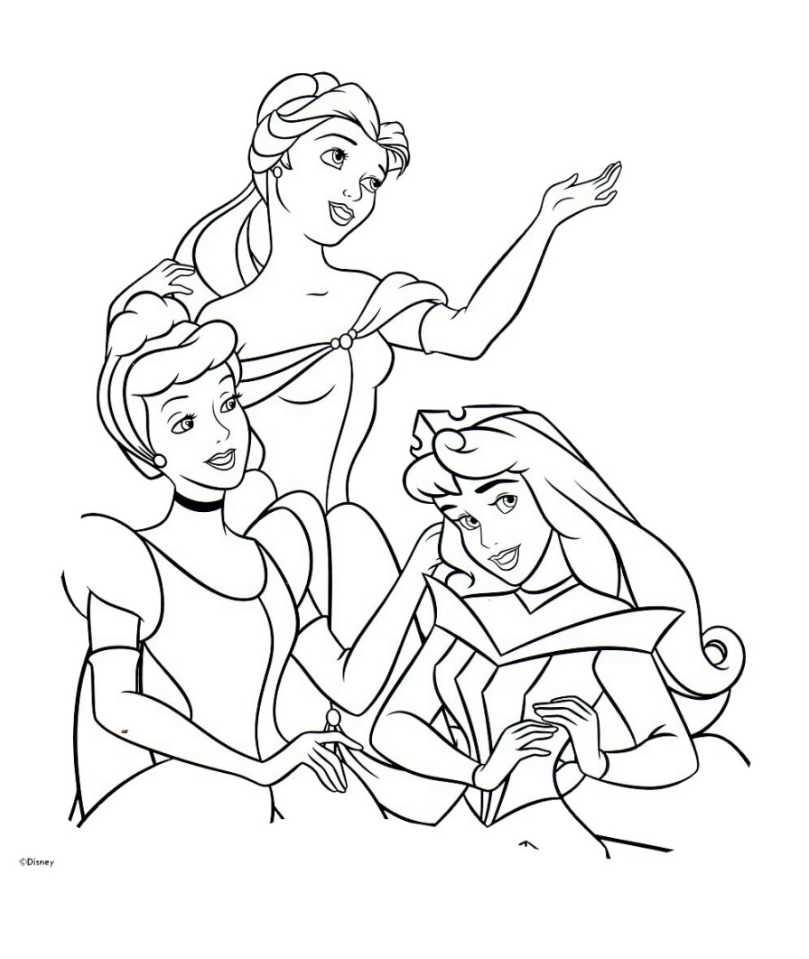 Disney princess coloring pages to print to download and ...