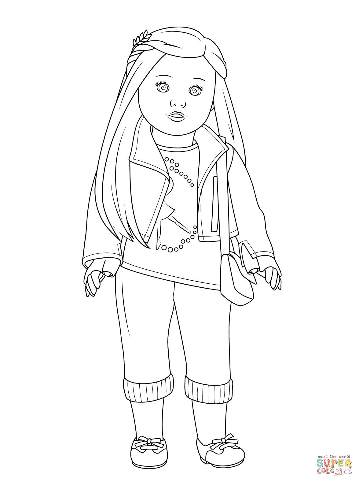 Doll coloring pages to download and print for free