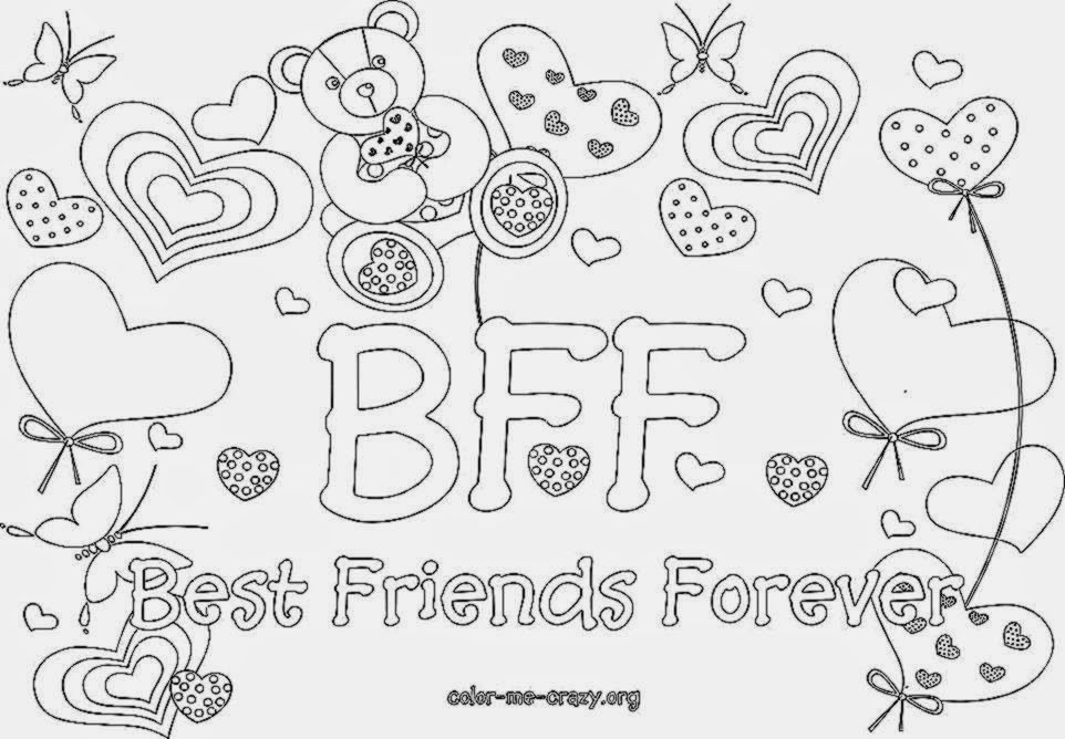 Best Friend Coloring Pages Free