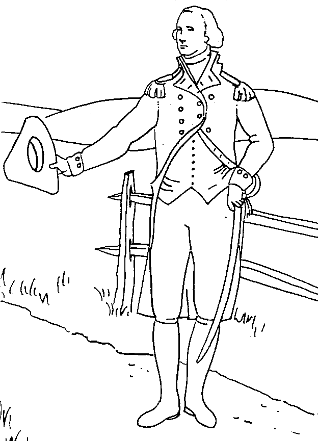 President george washington coloring pages download and print for free