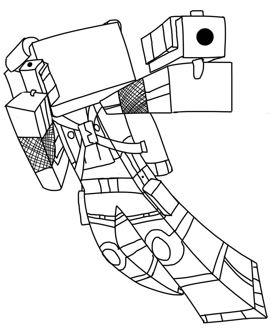Minecraft coloring pages to download and print for free