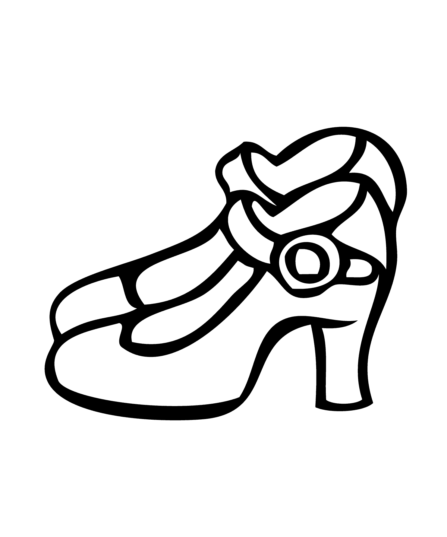 Shoe coloring pages to download and print for free