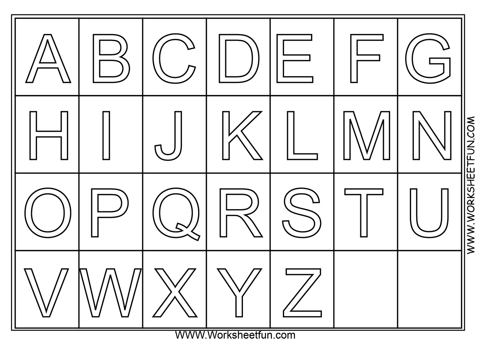 A z alphabet coloring pages download and print for free