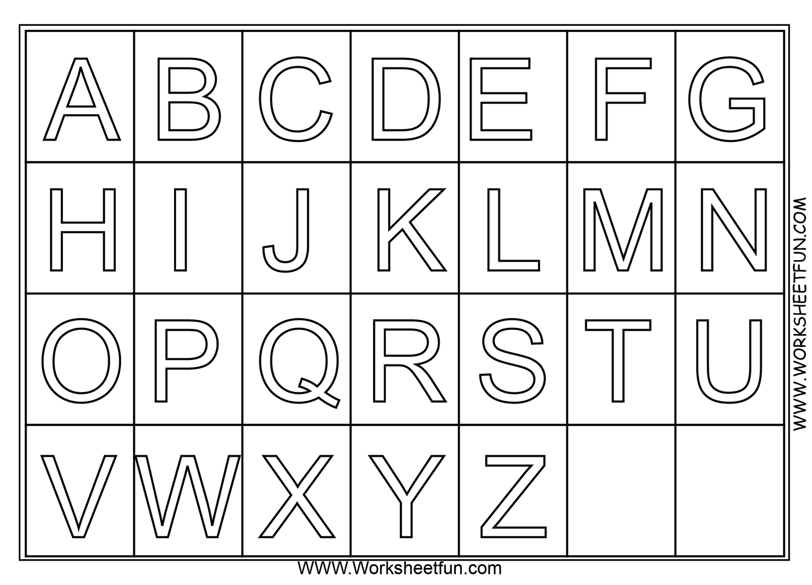 A Z Alphabet Coloring Pages Download And Print For Free