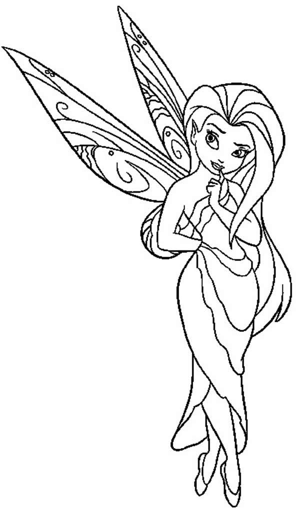 Disney fairy silvermist coloring pages download and print for free
