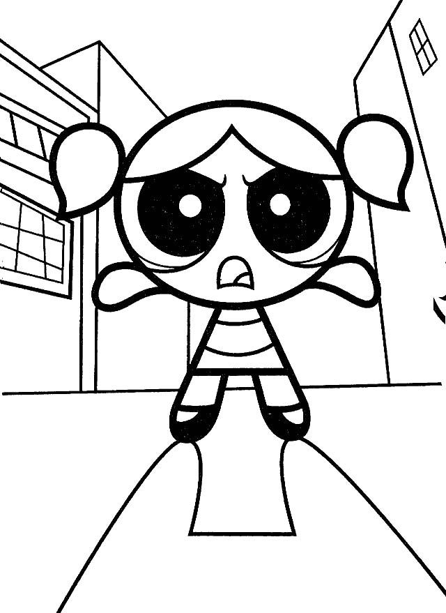 Buttercup Powerpuff Coloring Page Coloring Pages