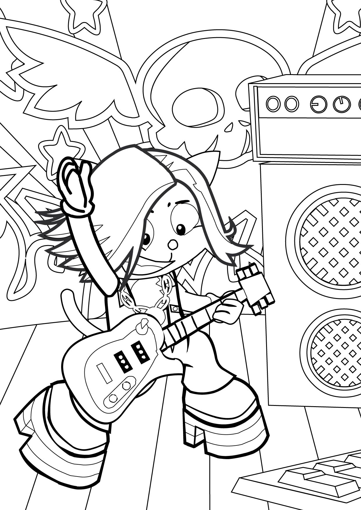 Rock coloring pages to download and print for free
