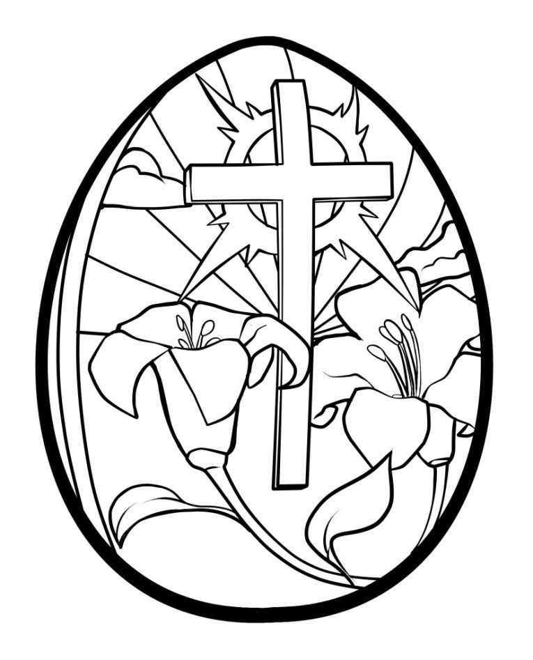 Religious easter coloring pages to download and print for free