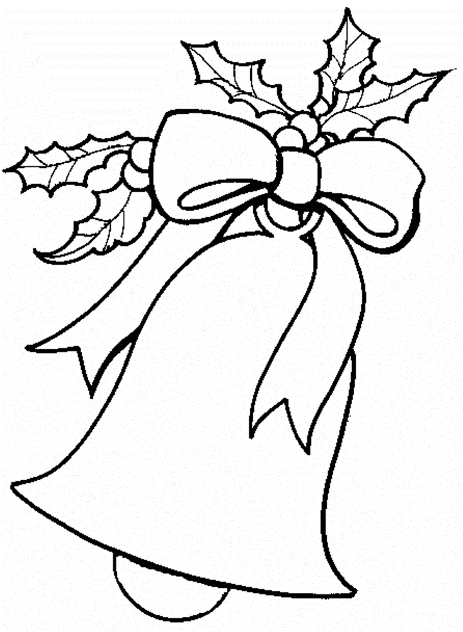 Christmas bells coloring pages to download and print for free