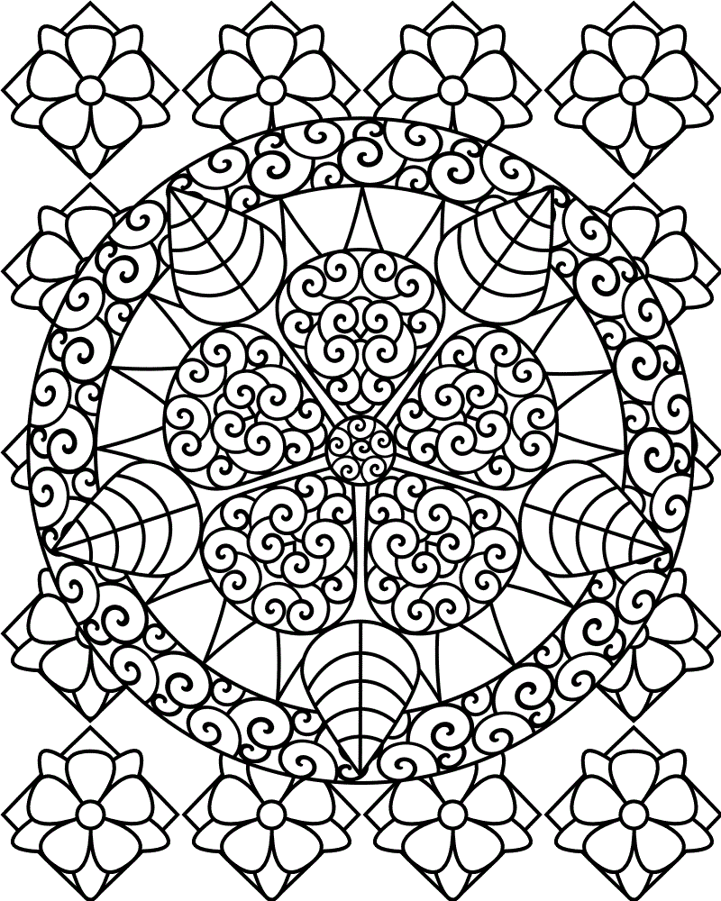 Art therapy coloring pages to download and print for free