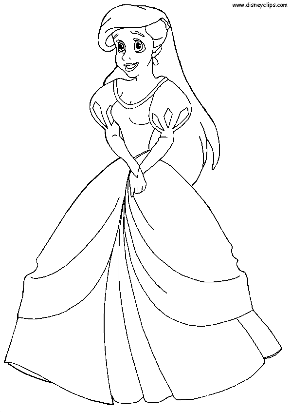 Ariel coloring pages to download and print for free