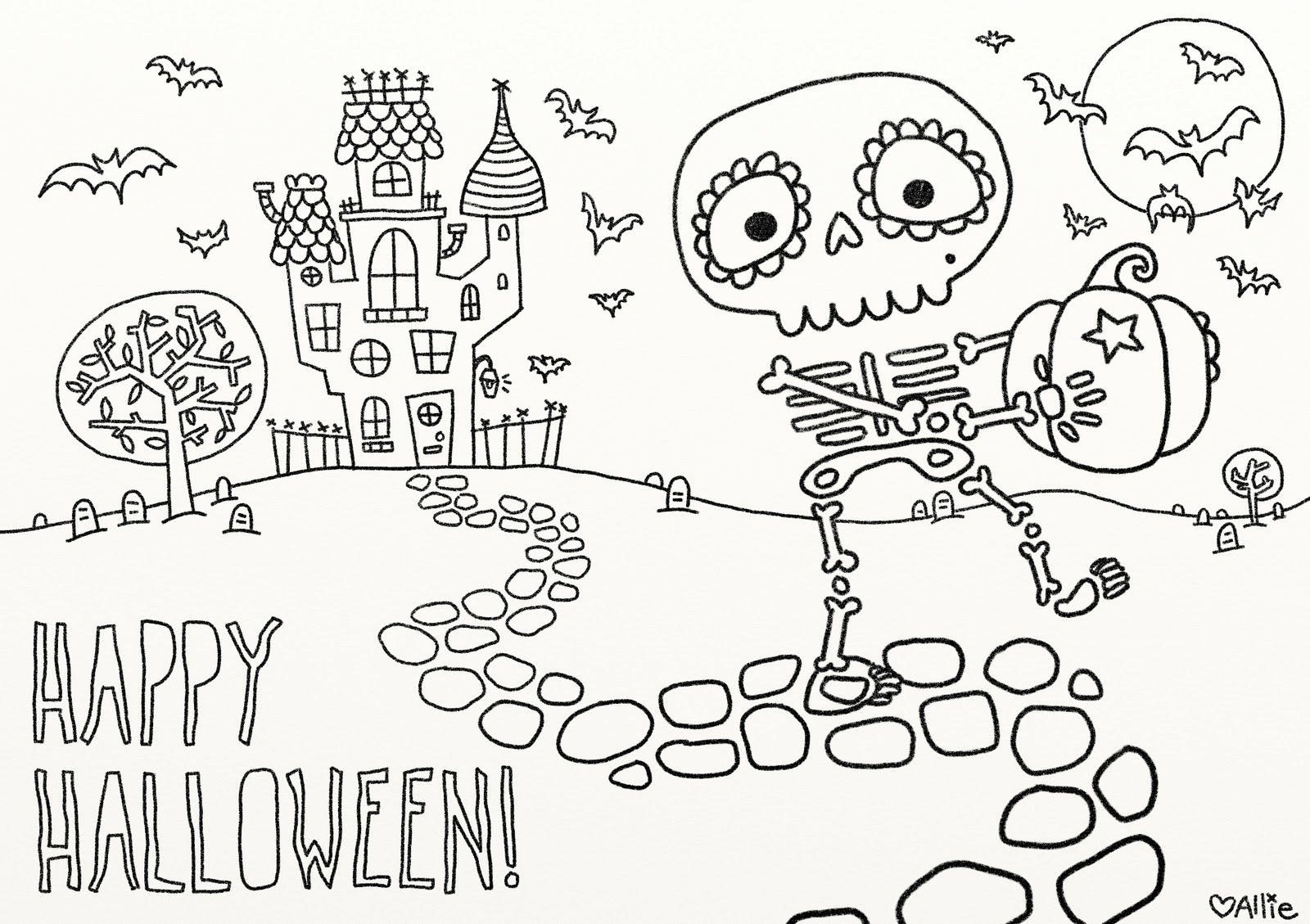 Halloween coloring pages to download and print for free