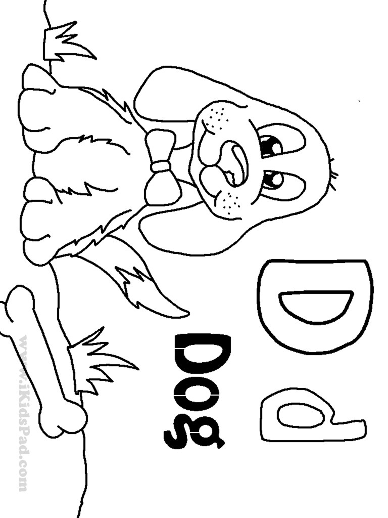 d for dog coloring pages - photo #32
