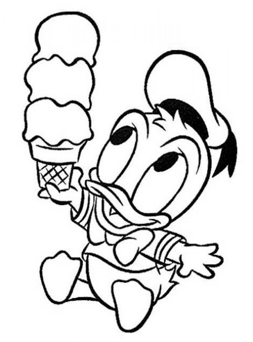 Donald duck coloring pages to download and print for free