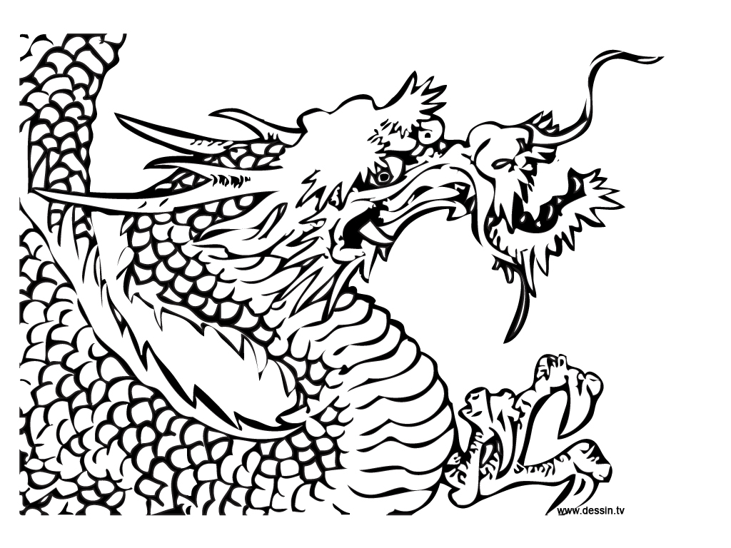 Chinese dragon coloring pages to download and print for free