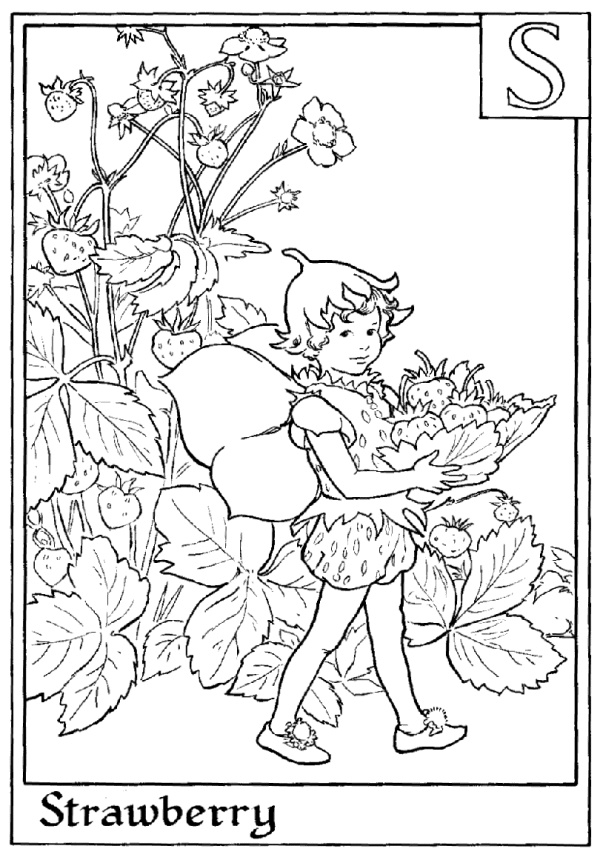 Fairy alphabet coloring pages download and print for free