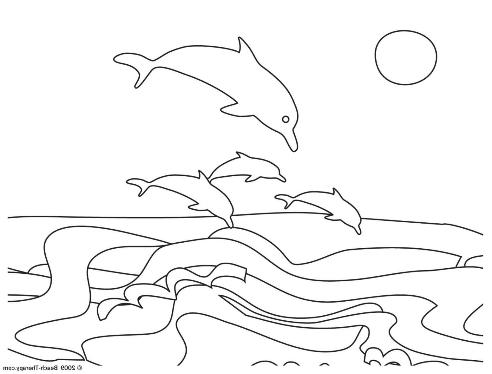 Beach coloring pages to download and print for free