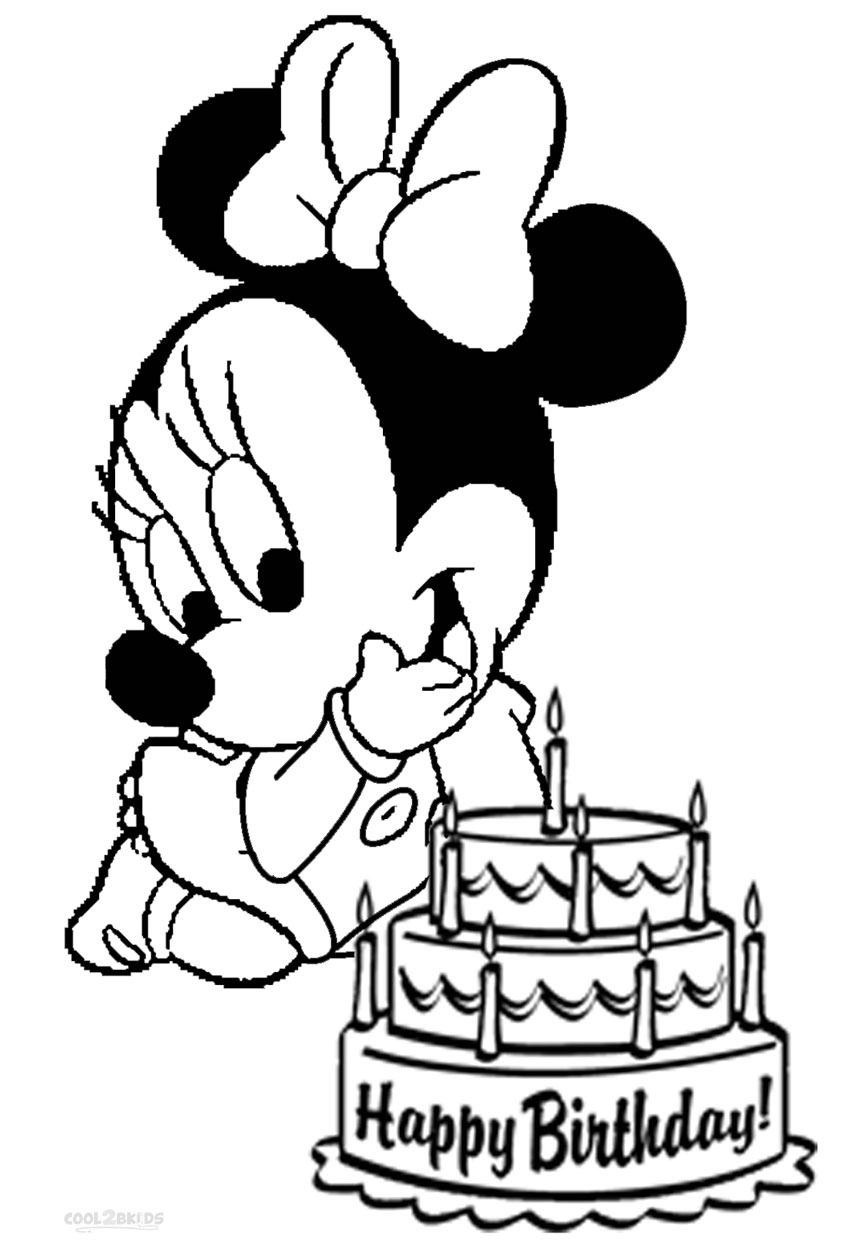 Baby minnie mouse coloring pages to download and print for ...