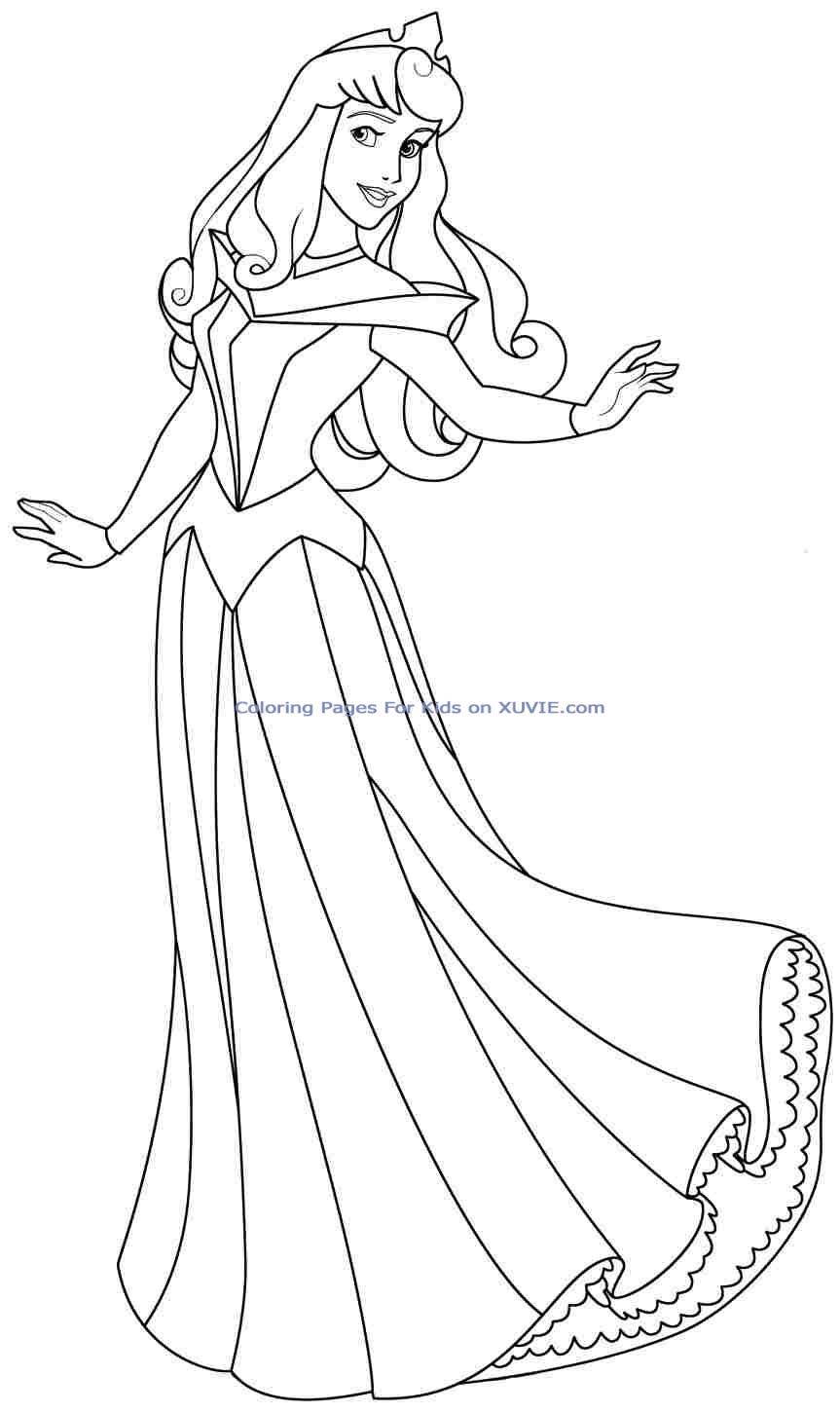 Aurora coloring pages to download and print for free