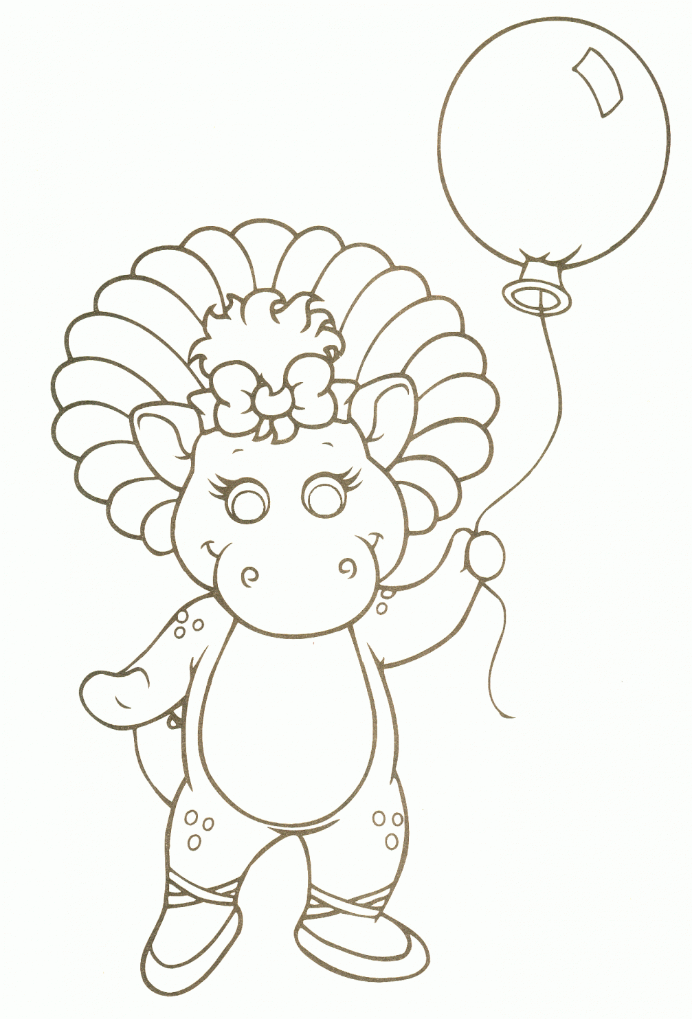 baby bop coloring pages - photo #14