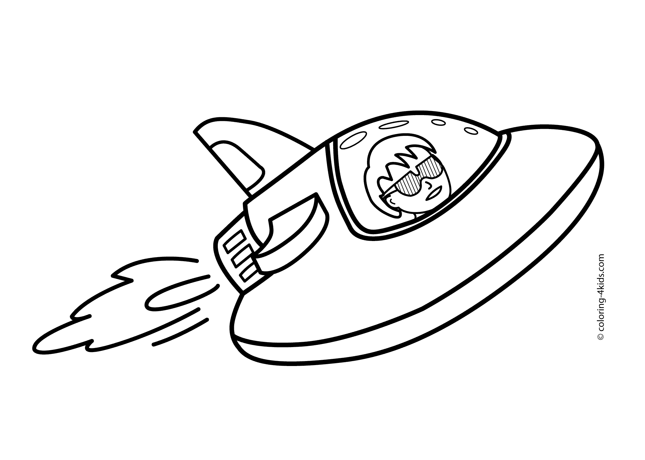 Rocket coloring pages to download and print for free