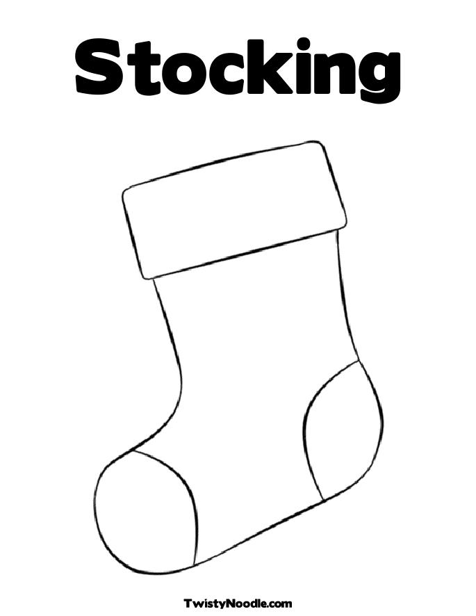 Stocking coloring pages download and print for free