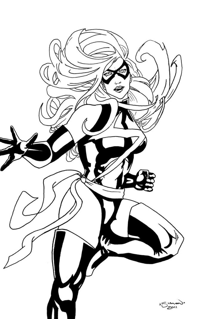 Cute Marvel Superhero Coloring Pages for Kids