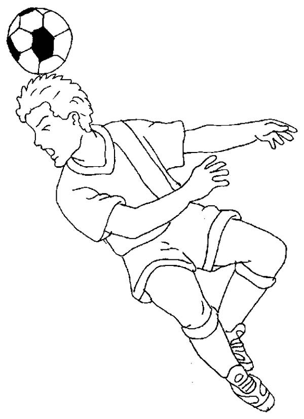 Soccer player coloring pages to download and print for free