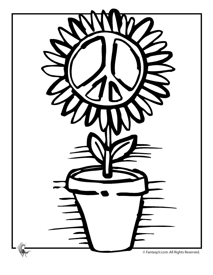 Peace coloring pages to download and print for free