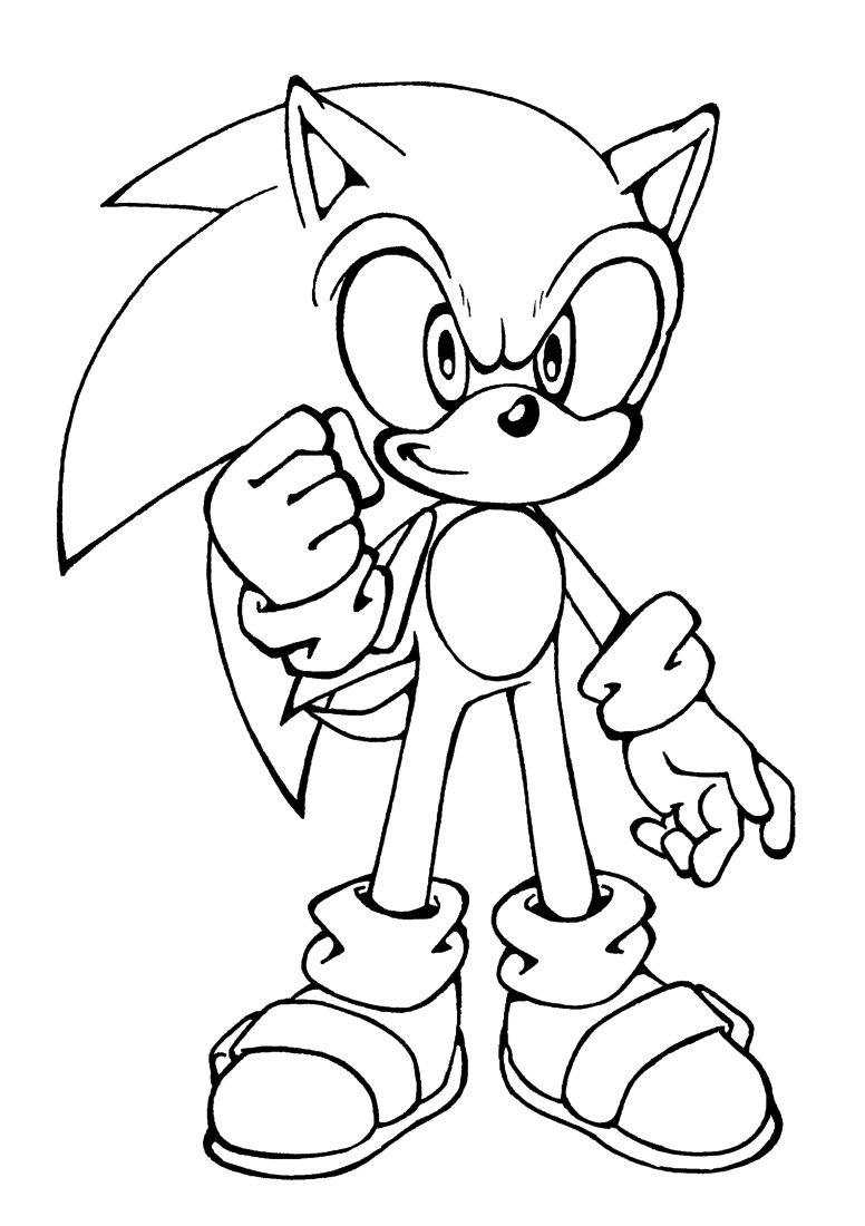 Sonic The Hedgehog Coloring Pages To Download And Print For Free