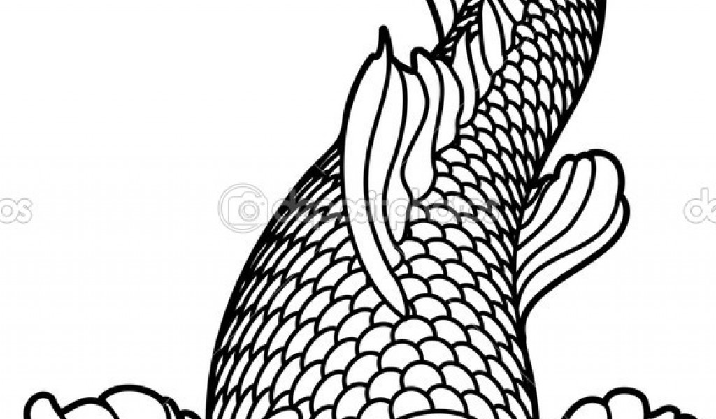 japanese koi coloring pages - photo #30