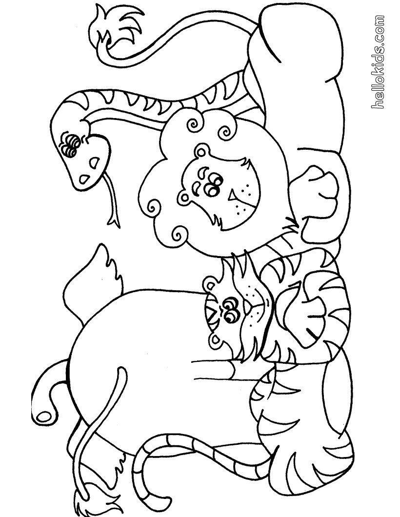 Safari coloring pages to download and print for free