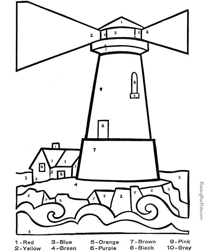 Lighthouse coloring pages to download and print for free