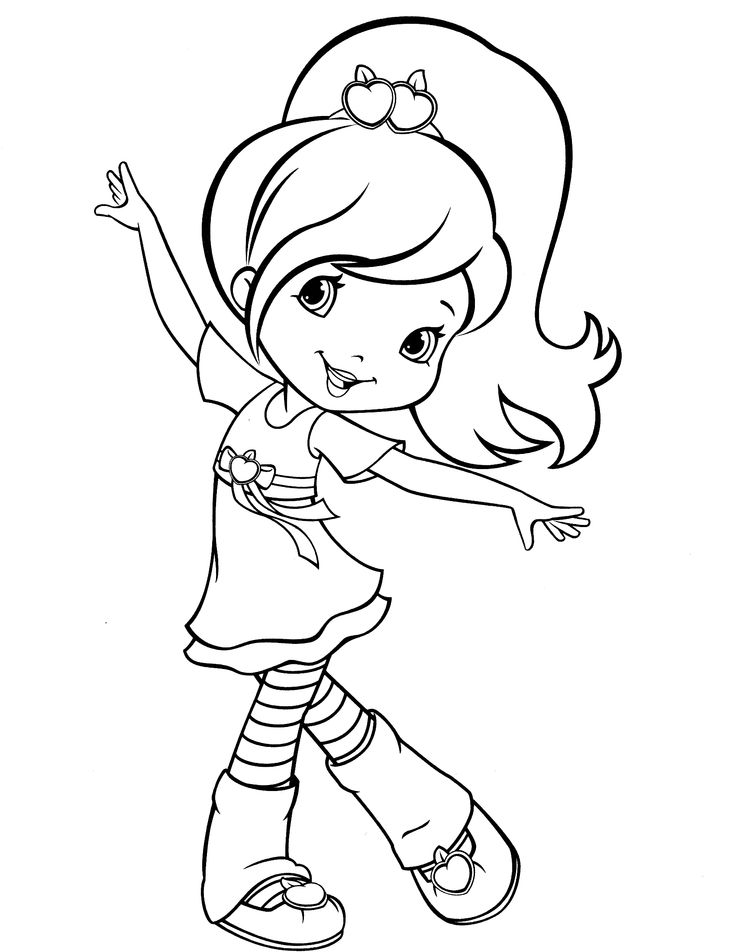 Strawberry shortcake valentine coloring pages download and print for free