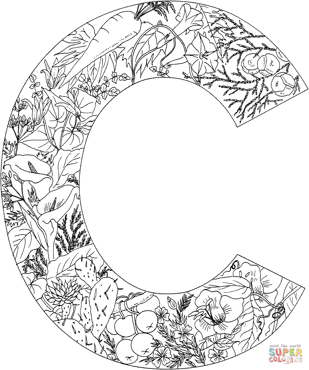 Coloring Sheet Letter C : Letter c coloring pages to download and print