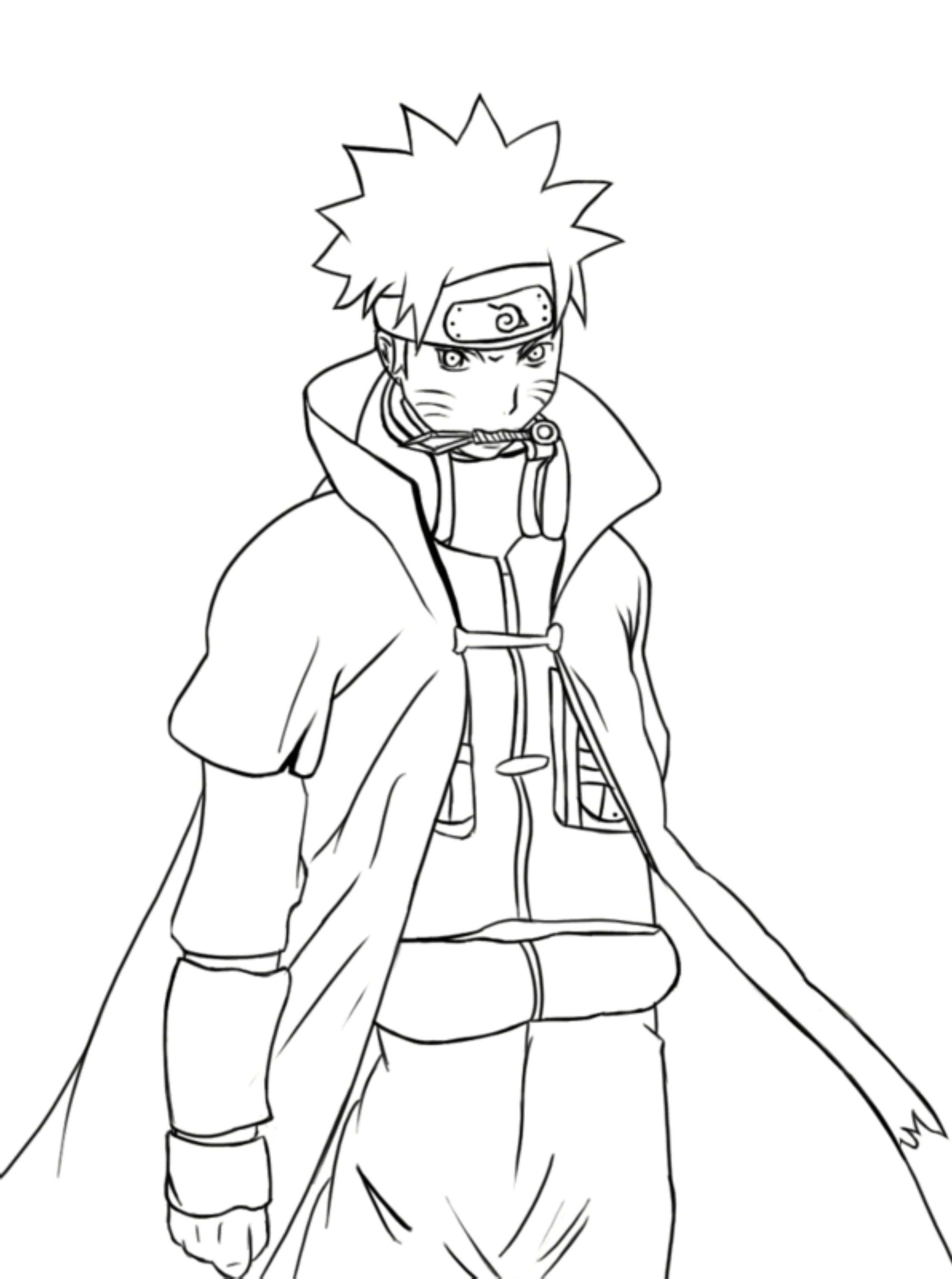 Naruto shippuden coloring pages to download and print for free